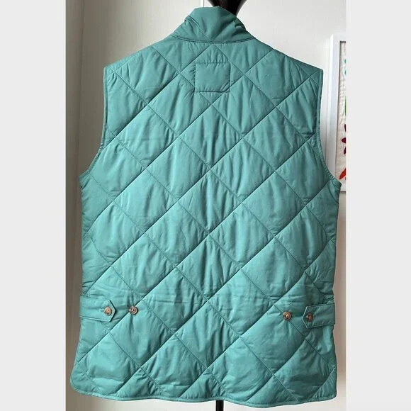 J. Crew Green Quilted Walker Vest - Size S